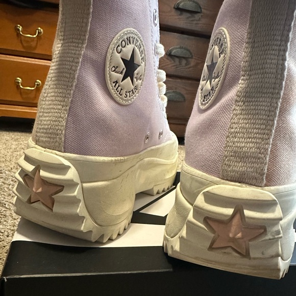 Converse Run Star Hike Pastel Shoes Sneakers Pink Clay Men’s 7/Women 8.5 - Picture 5 of 8